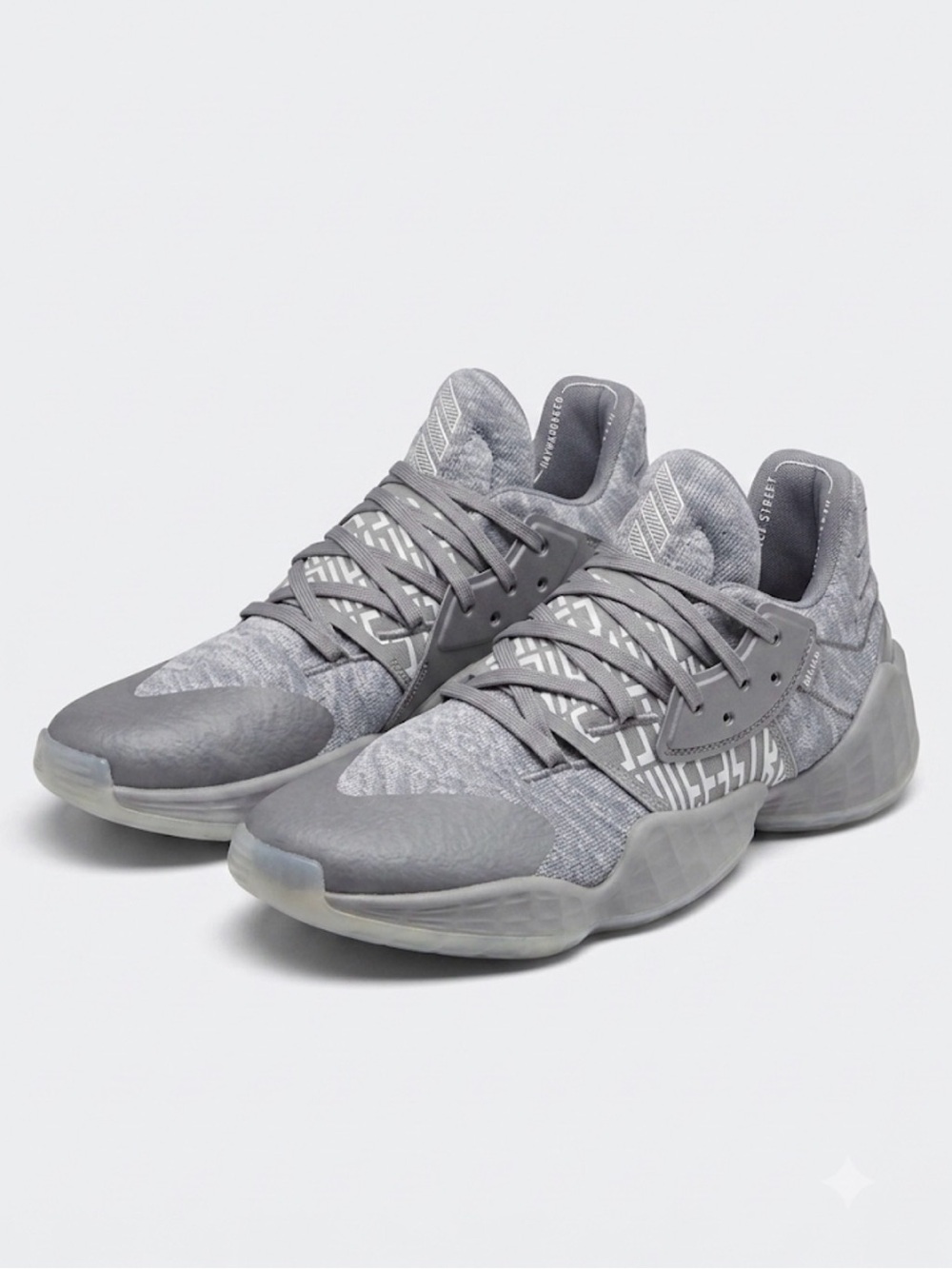 Adidas Harden Vol 4 Size 14 Grey EH2412 Basketball